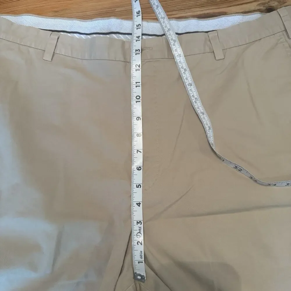 Peter Millar Chino Shorts 44L Khaki 12” Inseam Golf Preppy Vacation Tennis‎ EUC